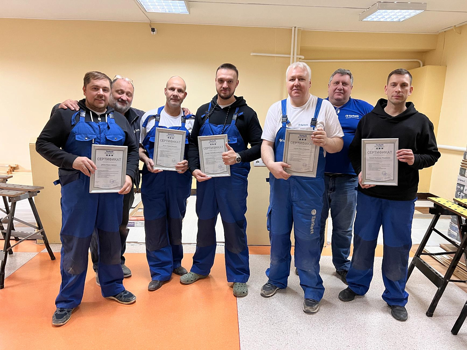 Команда Роман по полам прошла обучение в Таркетт Академии!